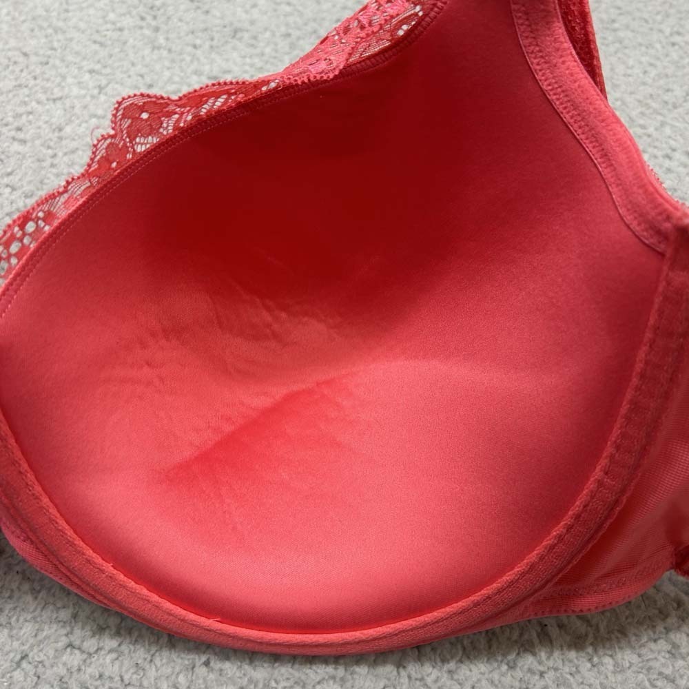 Curvy Couture Bra 40DDD Push Up Bra 1017 Tupip Lace Balconette Push Up Bra - Picture 8 of 10